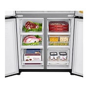 LG 426L Slim French Door Fridge with UVnano™ in Black Finish, GC-L22FTQUB