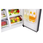 LG 601L Platinum Silver Side by Side Refrigerator, Mega Capacity, GC-L247SLUV