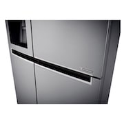 LG 601L Platinum Silver Side by Side Refrigerator, Mega Capacity, GC-L247SLUV