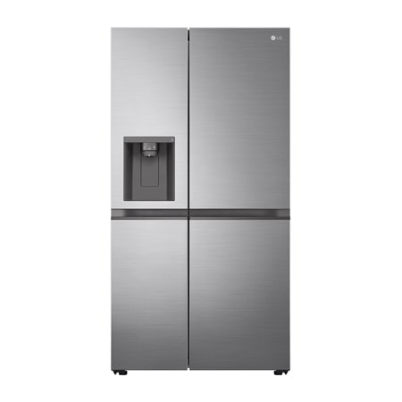 617L Non Plumbed Side by Side Fridge with Ice & Water Dispenser in