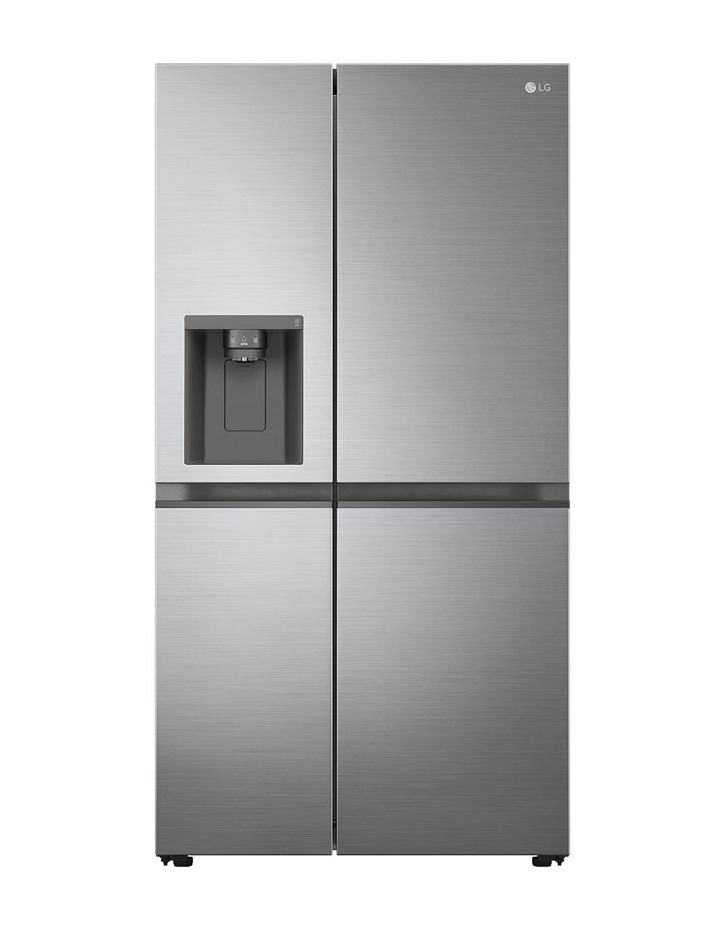 617L Non Plumbed Side by Side Fridge with Ice & Water Dispenser in