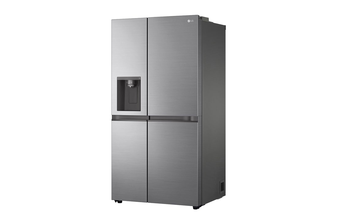 617L Non Plumbed Side by Side Fridge with Ice & Water Dispenser in