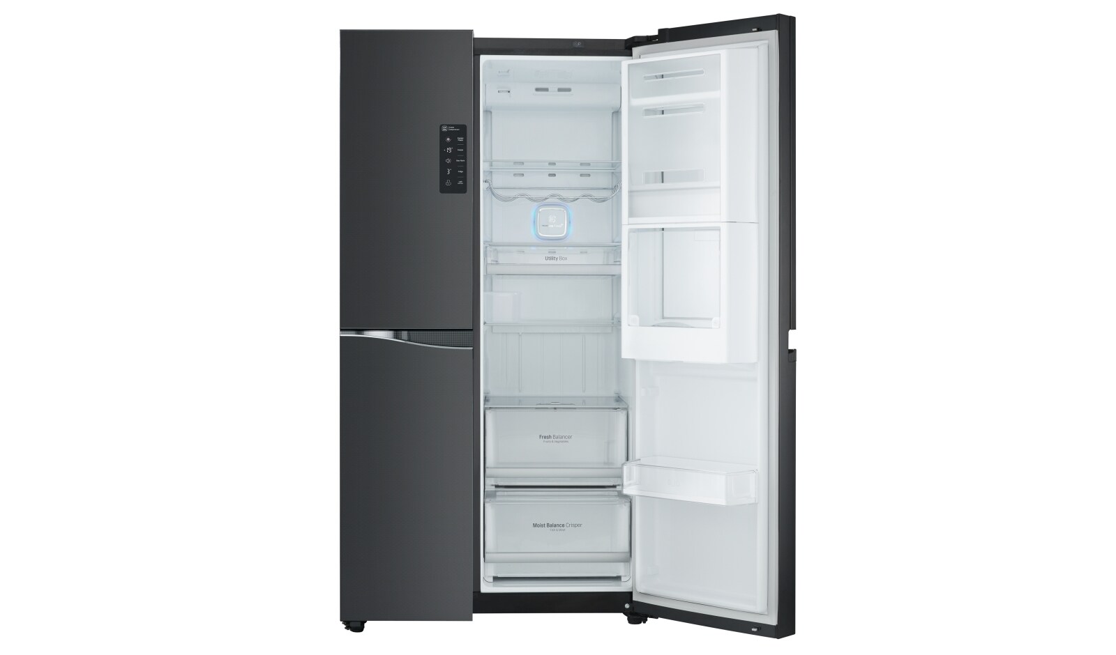 626L Luminous Black Side by Side Refrigerator - GC-M247UGBZ - GC