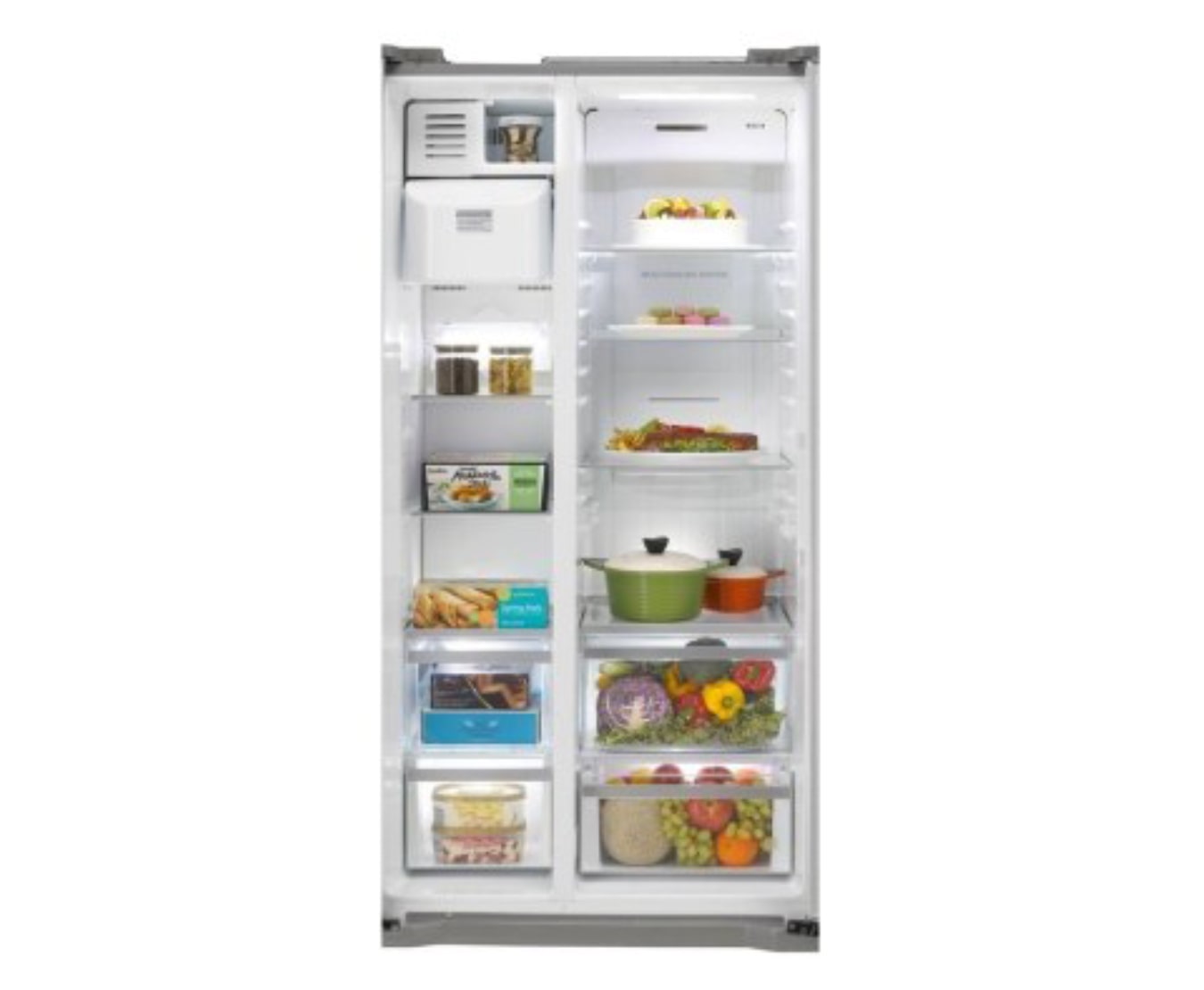 LG 506L Kaiser Shiny Steel Side by Side Refrigerator with Hygiene Fresh, GC-P207GLYV