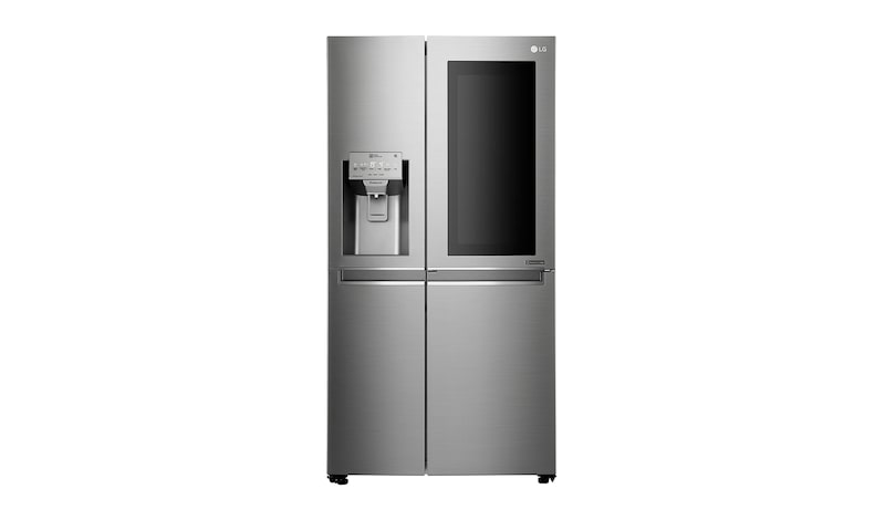 LG 665L Stainless Steel InstaView Side by Side Fridge, Door-in-Door, GC-X247CSBV