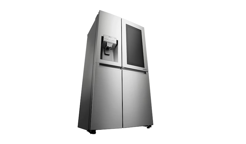 LG 665L Stainless Steel InstaView Side by Side Fridge, Door-in-Door, GC-X247CSBV