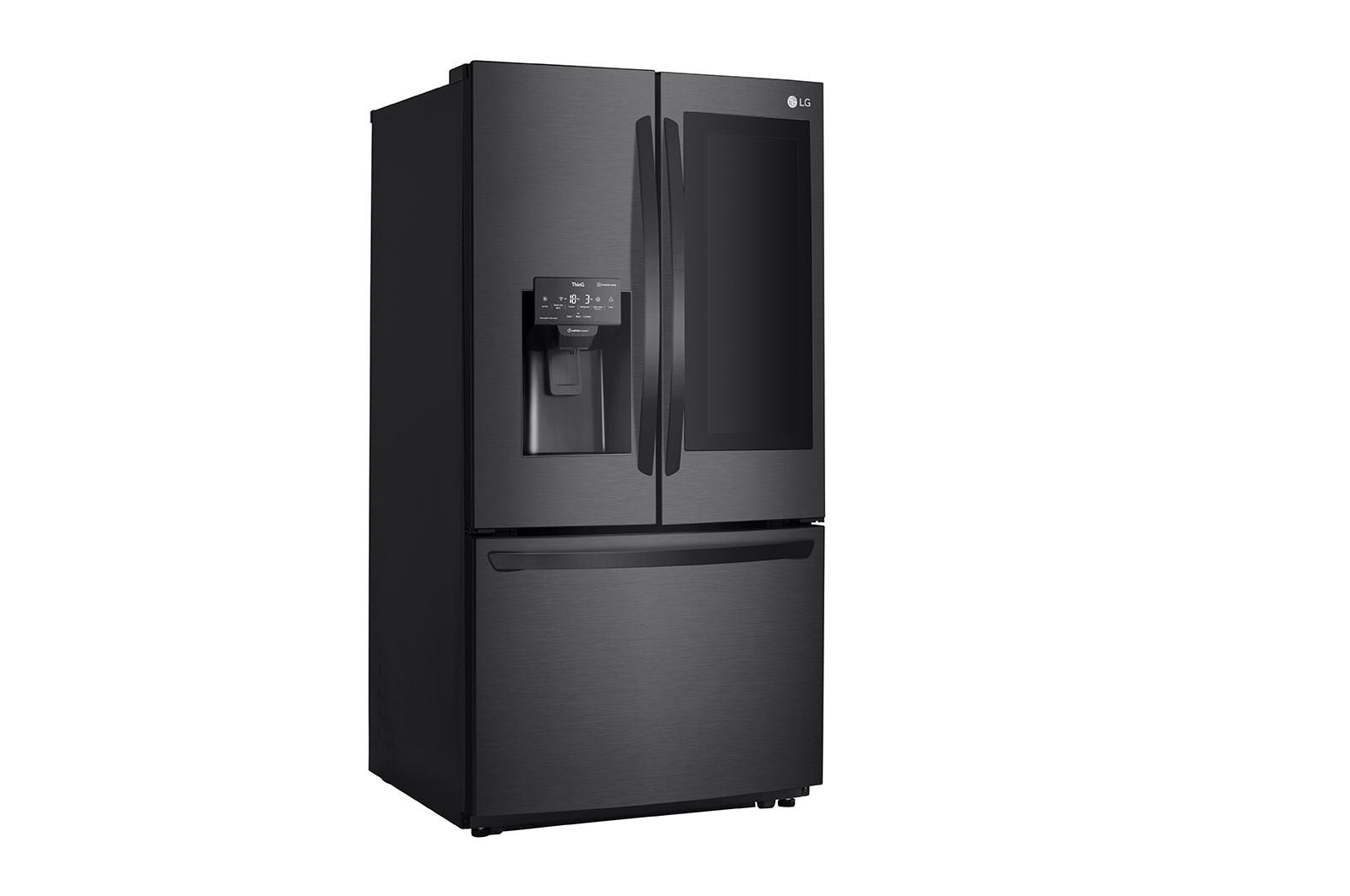 LG 626L InstaView™ Door-in-Door French Door Fridge in Black Finish, GC-X268NQSM