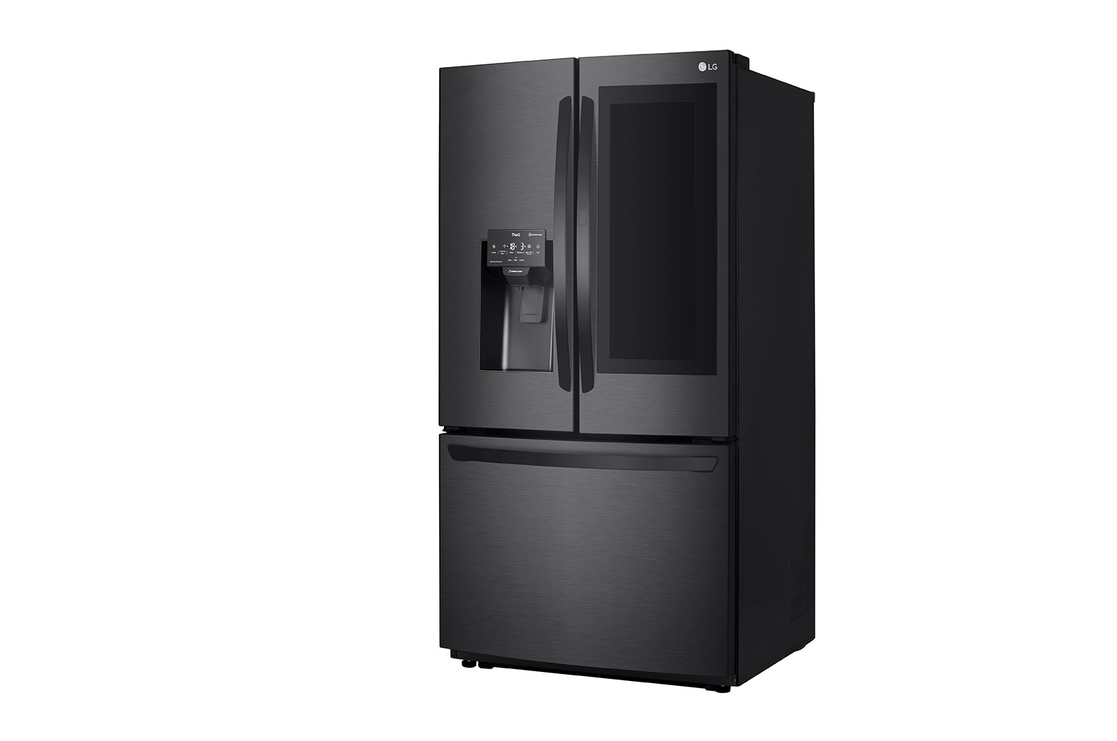 LG 626L InstaView™ Door-in-Door French Door Fridge in Black Finish, GC-X268NQSM