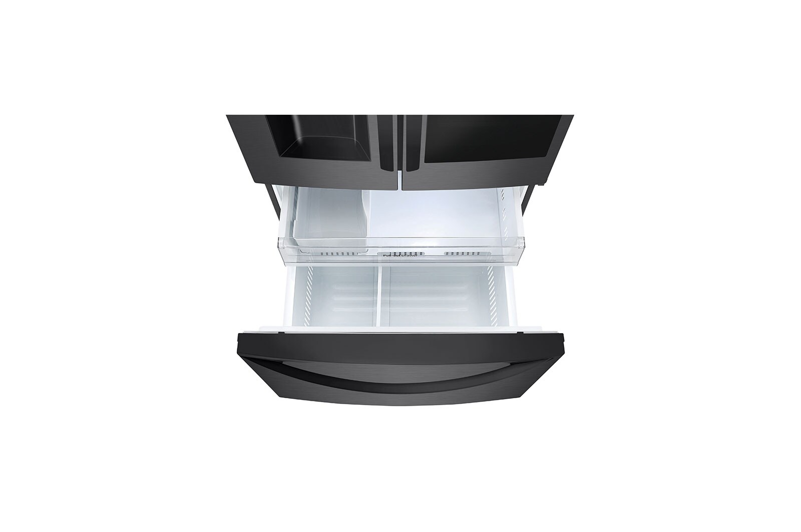 LG 626L InstaView™ Door-in-Door French Door Fridge in Black Finish, GC-X268NQSM