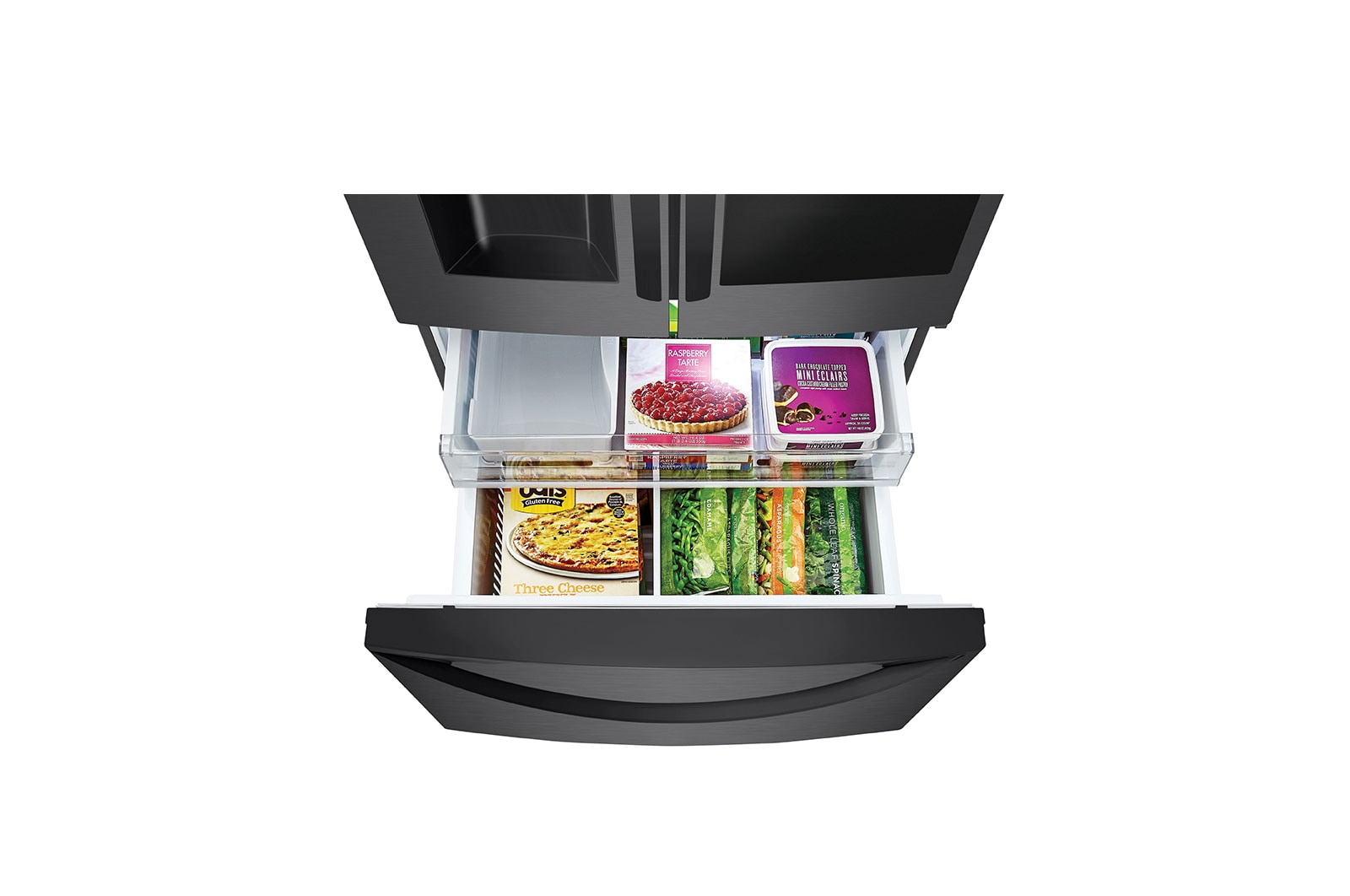LG 626L InstaView™ Door-in-Door French Door Fridge in Black Finish, GC-X268NQSM