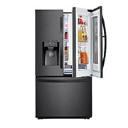 LG 626L InstaView™ Door-in-Door French Door Fridge in Black Finish, GC-X268NQSM