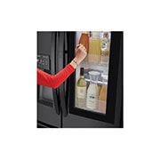 LG 626L InstaView™ Door-in-Door French Door Fridge in Black Finish, GC-X268NQSM
