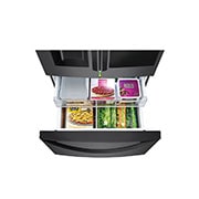 LG 626L InstaView™ Door-in-Door French Door Fridge in Black Finish, GC-X268NQSM