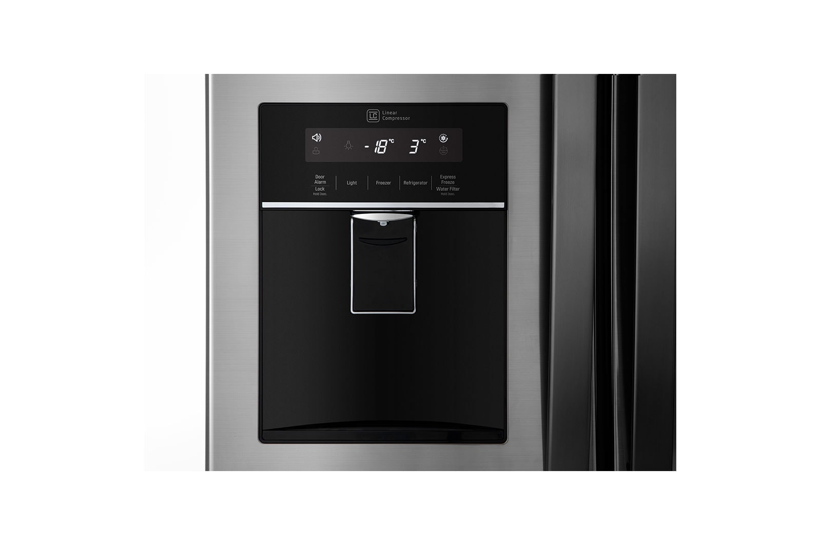 LG 533L Slim  French Door Fridge in Stainless Finish, GM-F223DLXQ
