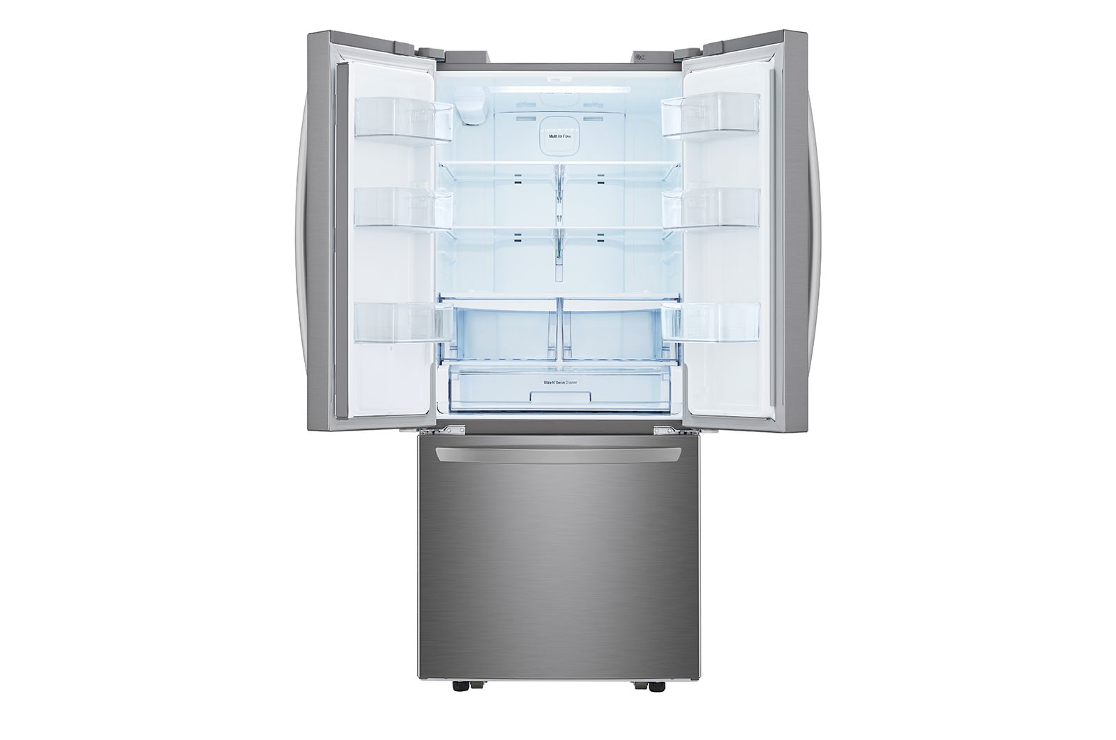 LG 533L Slim  French Door Fridge in Stainless Finish, GM-F223DLXQ