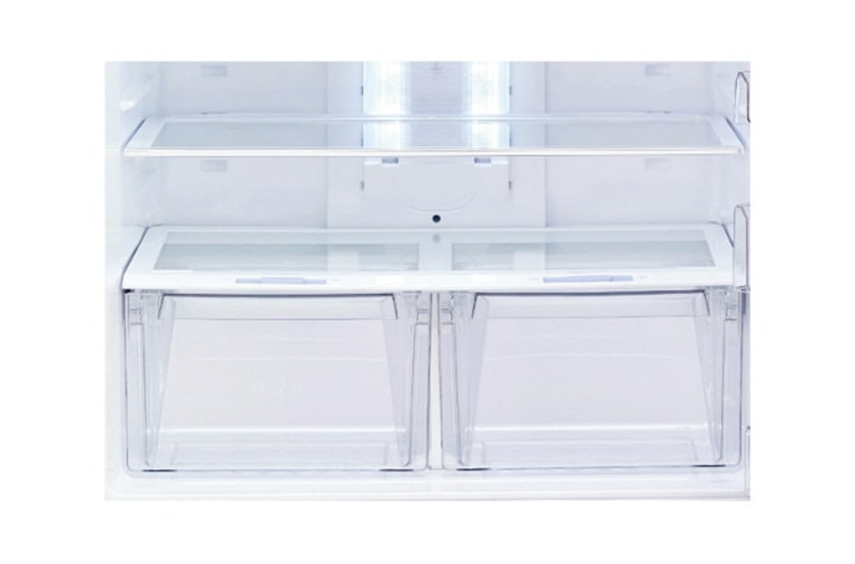 LG 481L Shiny Steel Top Fridge Freezer - GN-B602HLPL, GN-B602HLPL