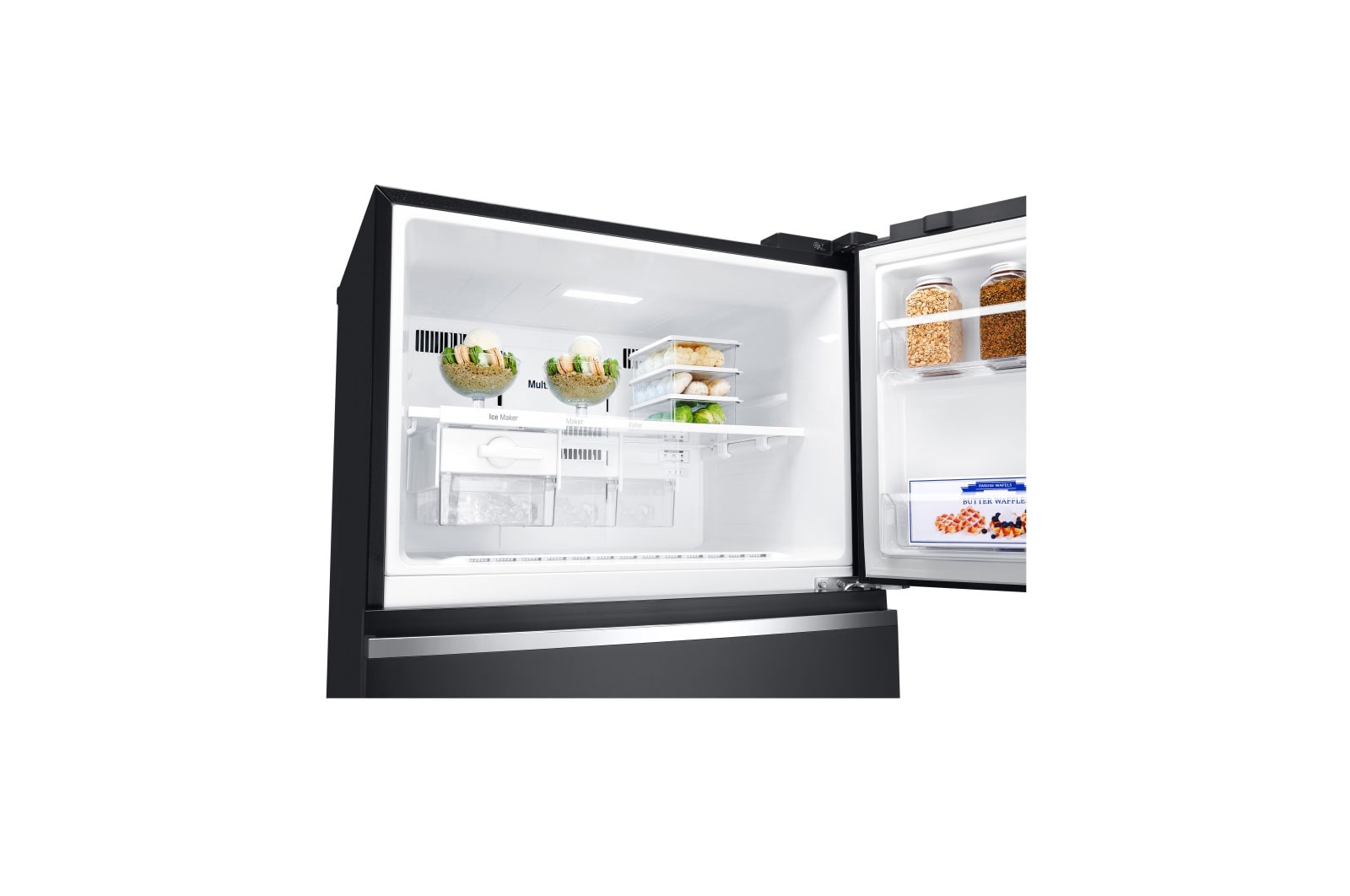 LG 506L Black Glass, Top Freezer, Inverter Linear Compressor, GN-C702SGGU