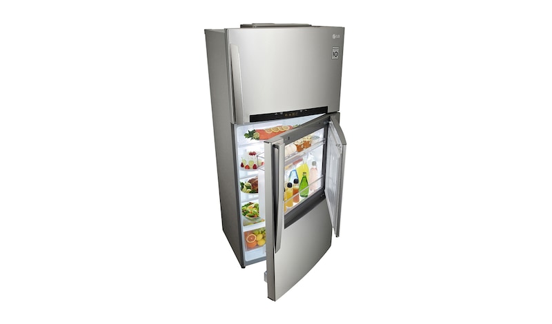 LG 510L Stainless Steel Top Freezer, Door-in-Door™, GN-D702HLAL