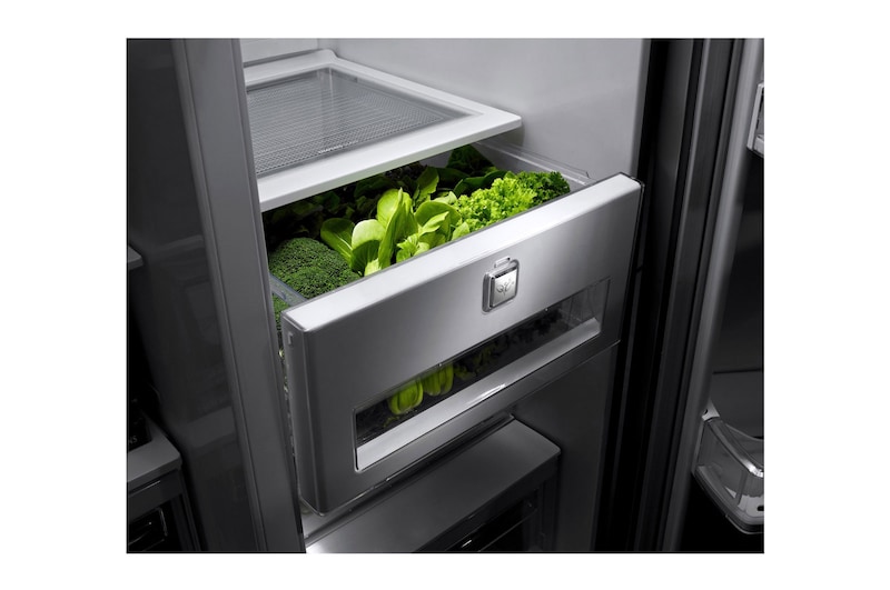 LG 614L Stainless Steel Side by Side Refrigerator, Door-in-Door™, GR-J237JSNN