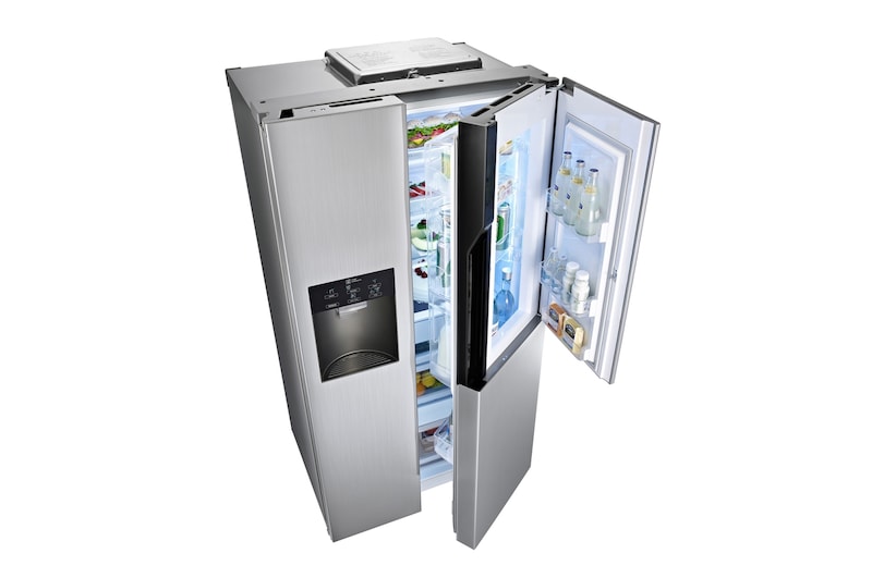 LG 614L Stainless Steel Side by Side Refrigerator, Door-in-Door™, GR-J237JSNN