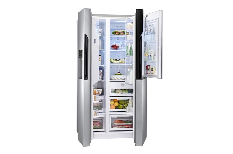 LG 614L Stainless Steel Side by Side Refrigerator, Door-in-Door™, GR-J237JSNN
