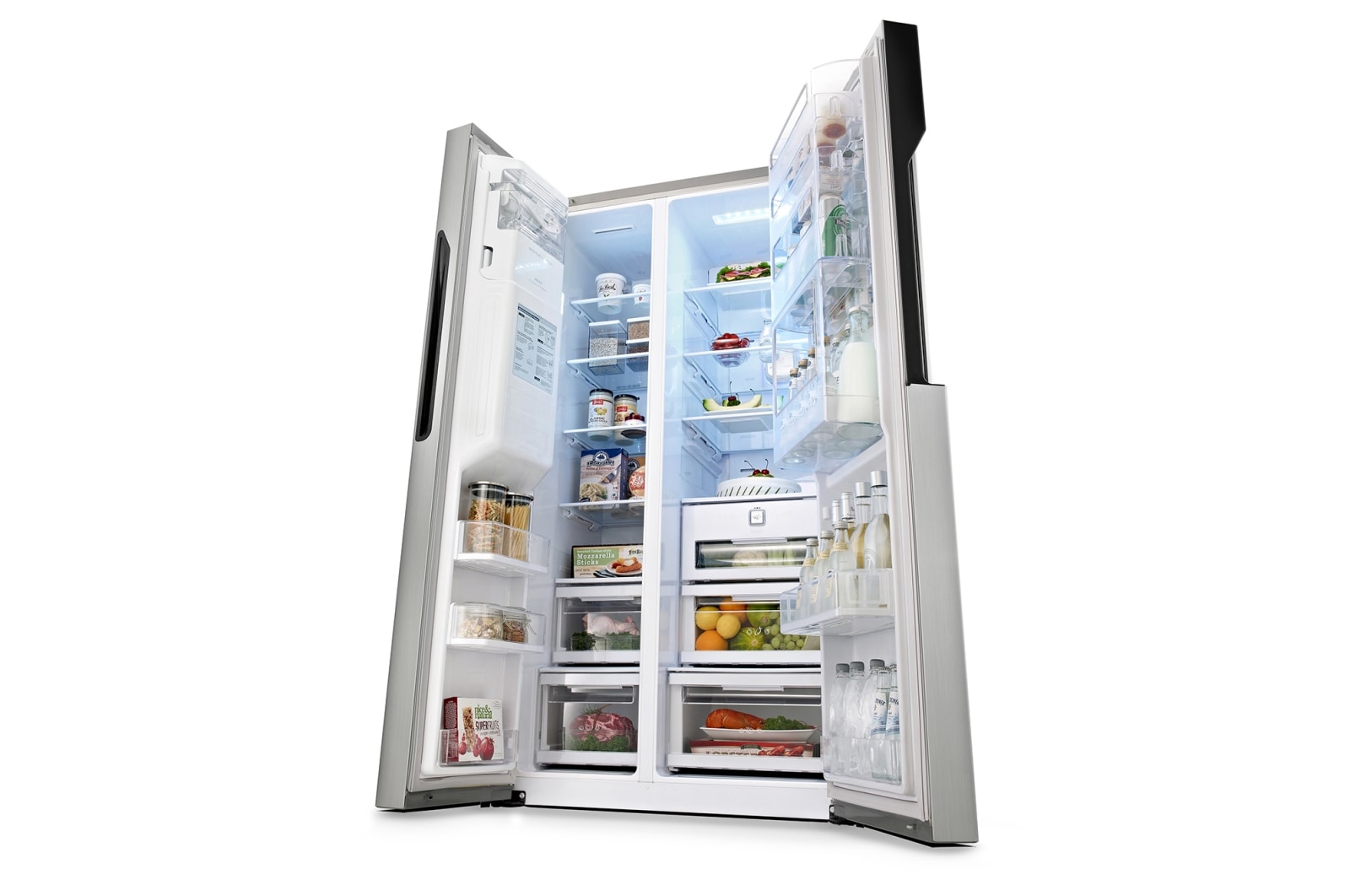 LG 614L Stainless Steel Side by Side Refrigerator, Door-in-Door™, GR-J237JSNN