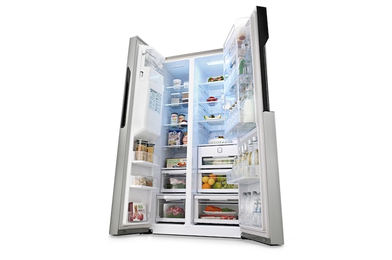 LG 614L Stainless Steel Side by Side Refrigerator, Door-in-Door™, GR-J237JSNN