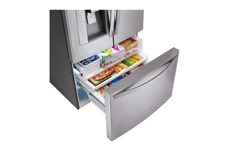 LG 694L Luxury Silver Side by Side Refrigerator, Door-in-Door™, GR-J268LSJV