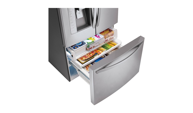 LG 694L Luxury Silver Side by Side Refrigerator, Door-in-Door™, GR-J268LSJV