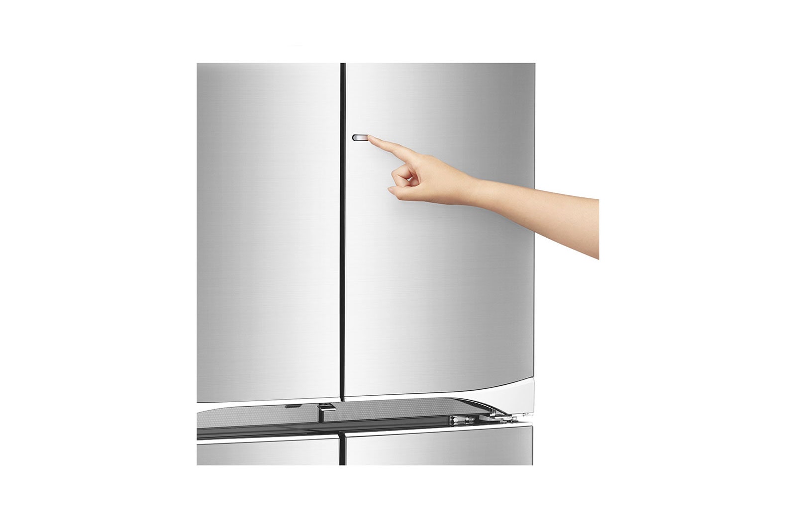 LG 608L P-Next 6 Shiny Steel Side by Side Refrigerator, Door-in-Door™, GR-M24FWCHL