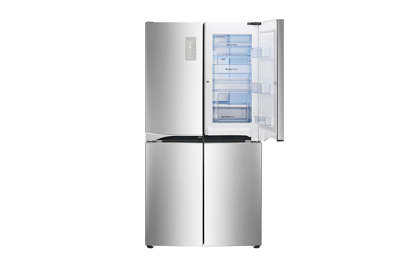 LG 608L P-Next 6 Shiny Steel Side by Side Refrigerator, Door-in-Door™, GR-M24FWCHL