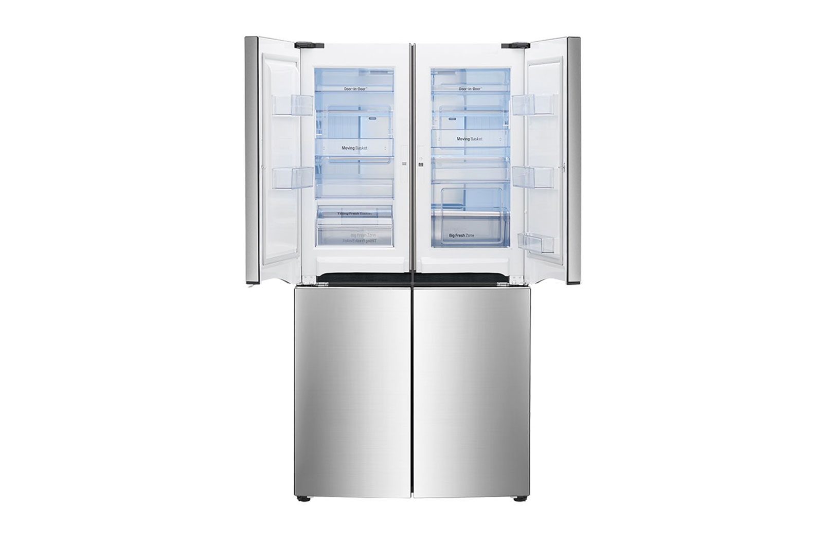 LG 608L P-Next 6 Shiny Steel Side by Side Refrigerator, Door-in-Door™, GR-M24FWCHL
