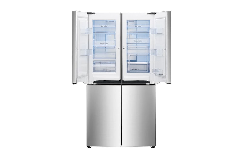 LG 608L P-Next 6 Shiny Steel Side by Side Refrigerator, Door-in-Door™, GR-M24FWCHL