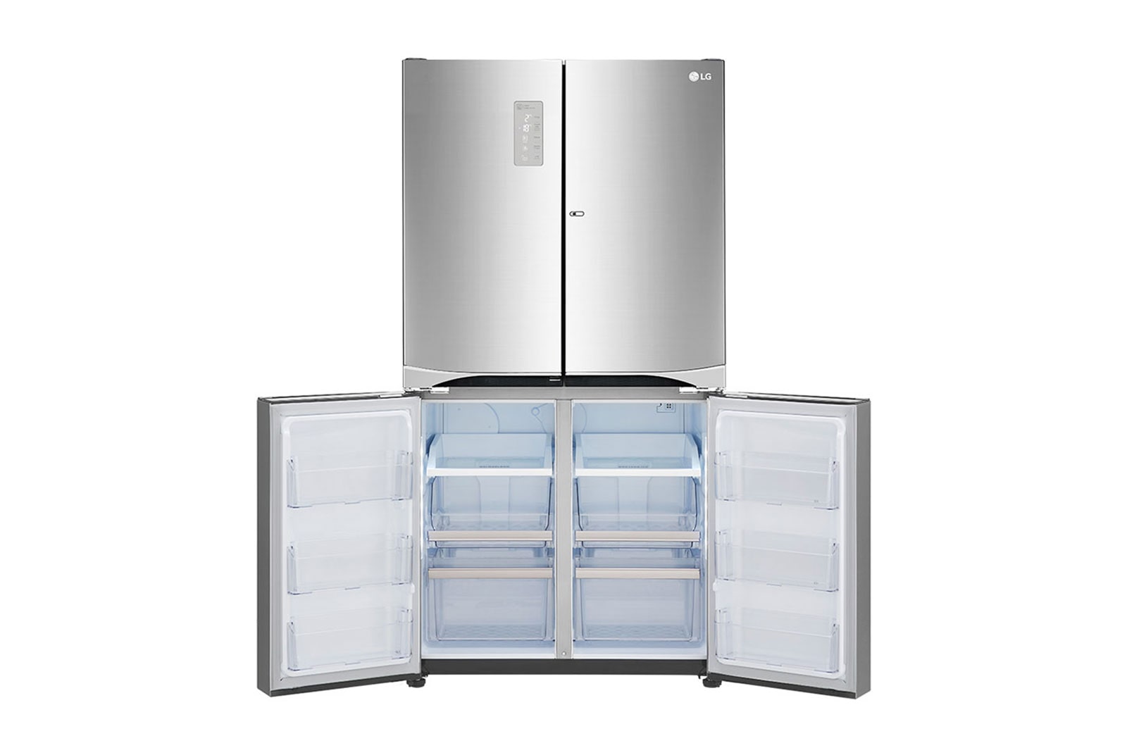 LG 608L P-Next 6 Shiny Steel Side by Side Refrigerator, Door-in-Door™, GR-M24FWCHL