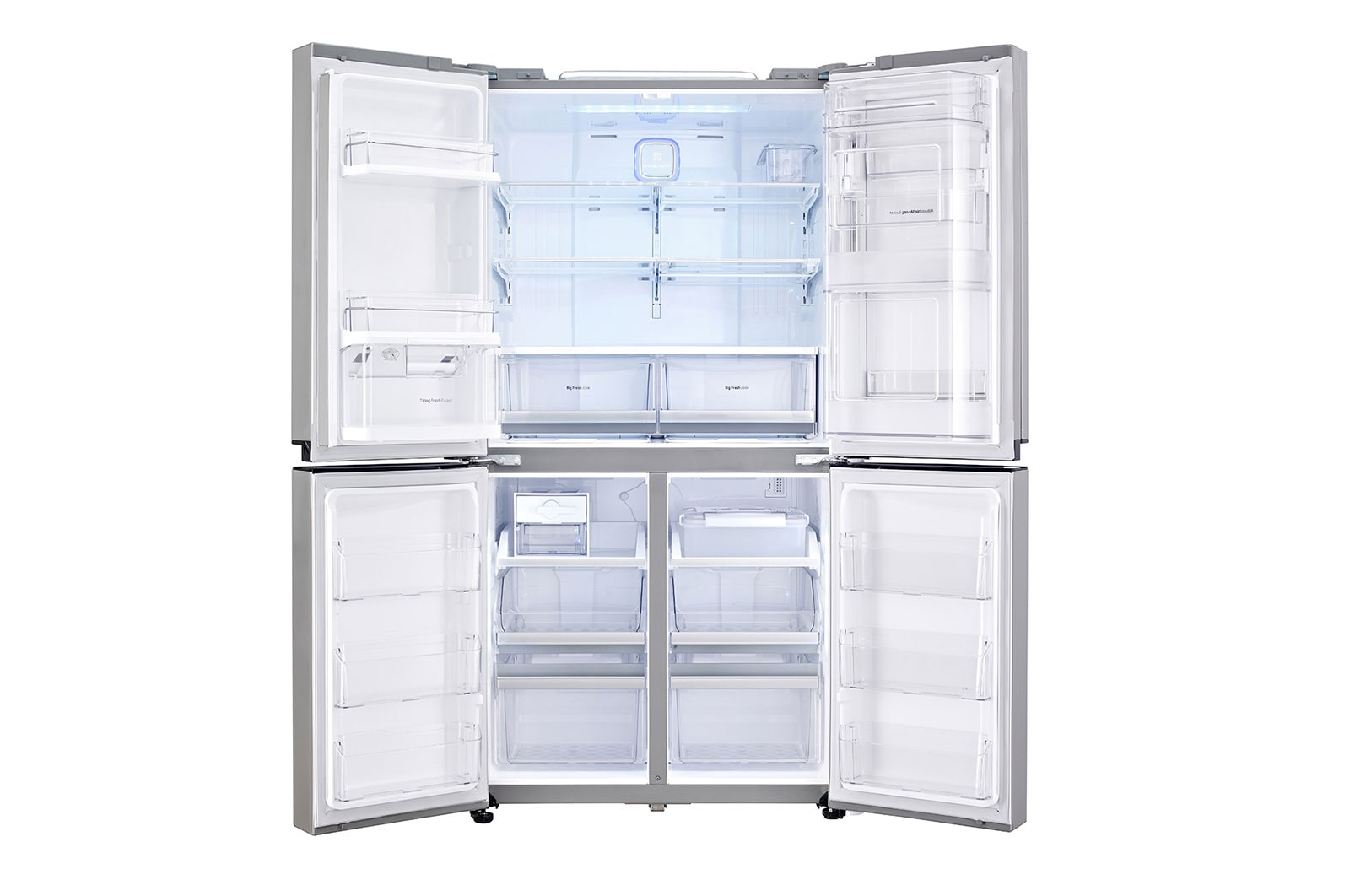 LG 608L P-Next 6 Shiny Steel Side by Side Refrigerator, Door-in-Door™, GR-M24FWCHL