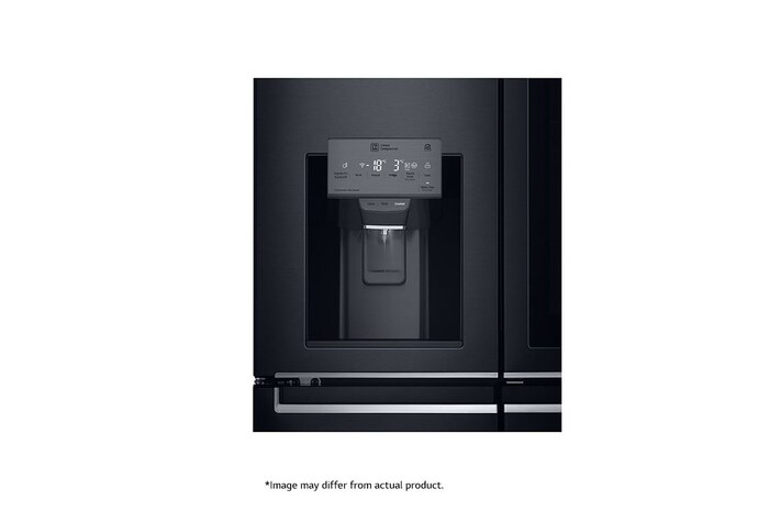 LG 716L InstaView™ Door-in-Door French Door Fridge with UVnano™  in Black Finish, GR-X31FMQRL