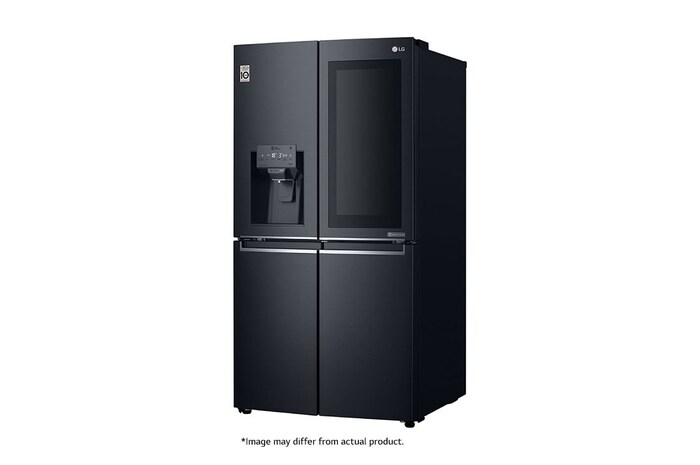 LG 716L InstaView™ Door-in-Door French Door Fridge with UVnano™  in Black Finish, GR-X31FMQRL