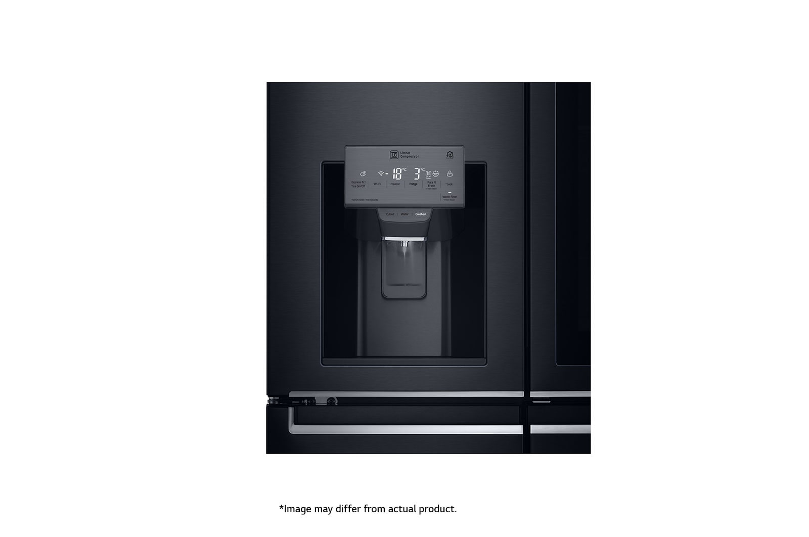 LG 716L InstaView™ Door-in-Door French Door Fridge with UVnano™  in Black Finish, GR-X31FMQRL