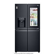 LG 889L Matte Black, 4 Door InstaView Door-in-Door Fridge, GR-X31FTKHL