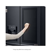 LG 889L Matte Black, 4 Door InstaView Door-in-Door Fridge, GR-X31FTKHL
