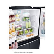 LG 889L Matte Black, 4 Door InstaView Door-in-Door Fridge, GR-X31FTKHL