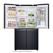 LG 889L Matte Black, 4 Door InstaView Door-in-Door Fridge, GR-X31FTKHL