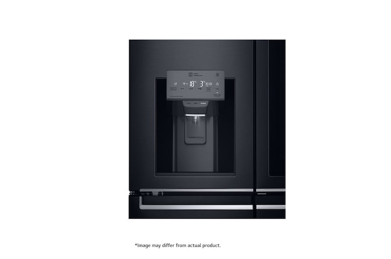 LG 889L Matte Black, 4 Door InstaView Door-in-Door Fridge, GR-X31FTKHL