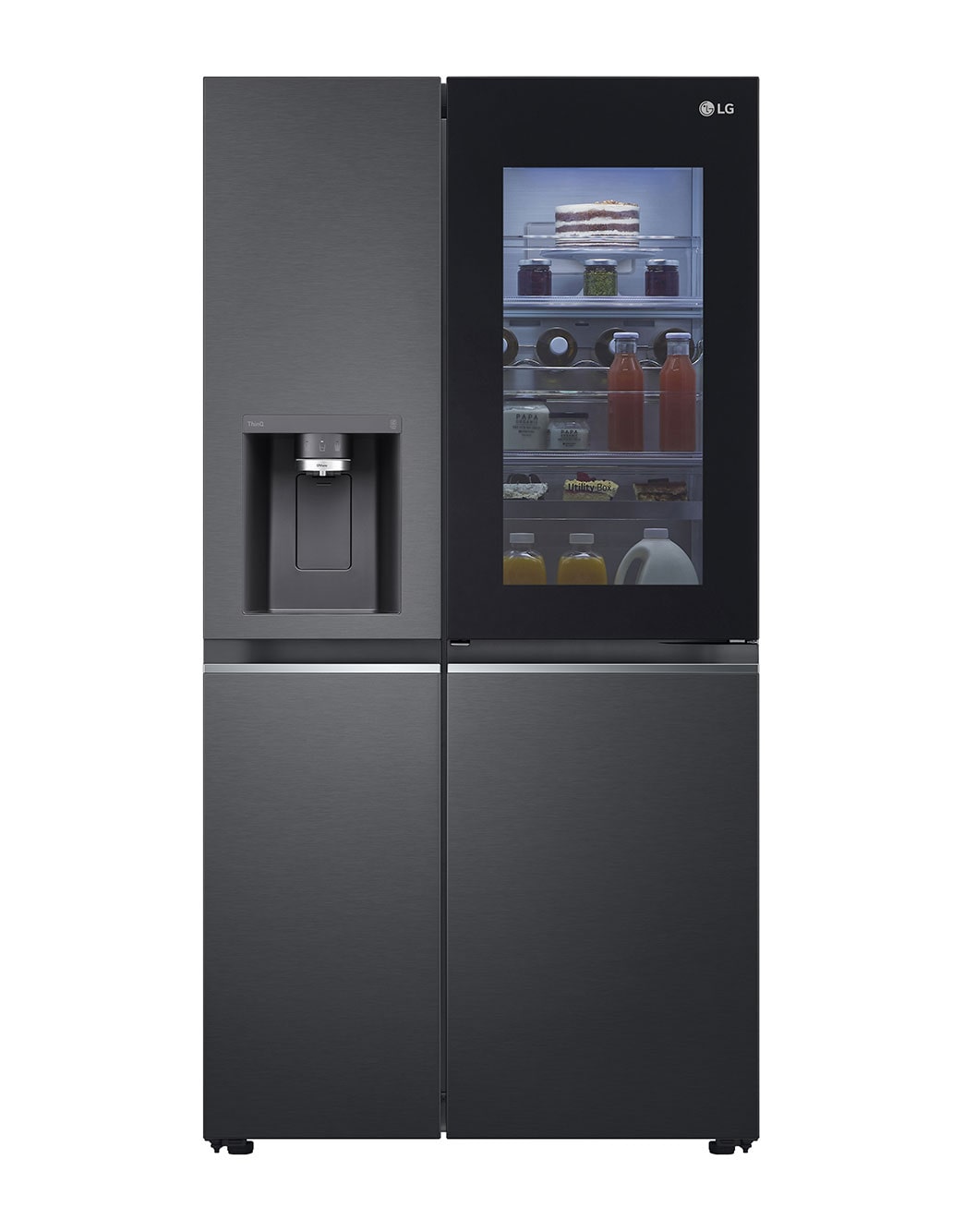 674L Door-in-Door Fridge Black Finish - GC-X257CQFS | LG South Africa