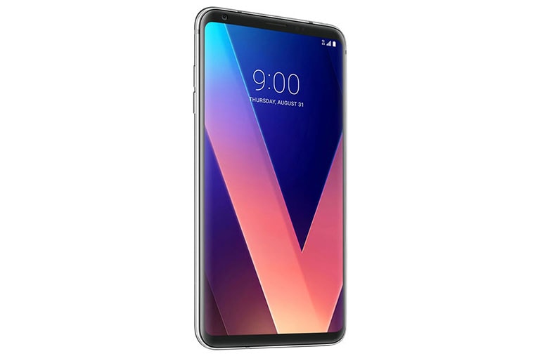 LG V30+ Cloud Silver with Wide Angle Lenses, LGH930G