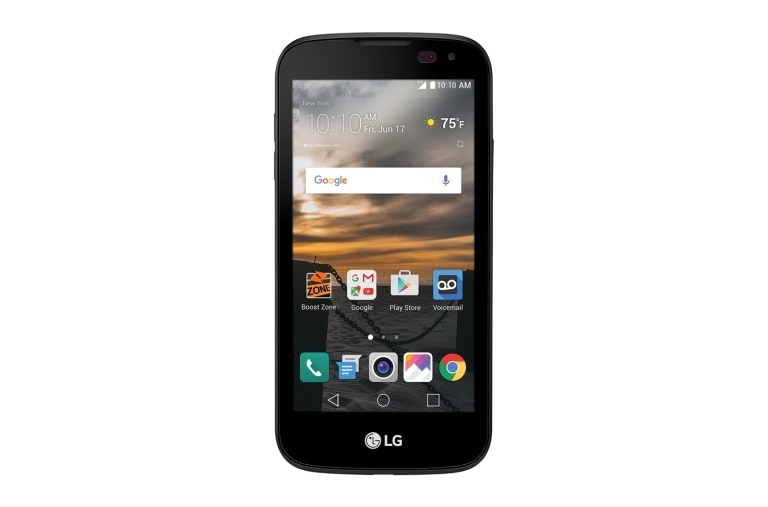 Front view of  K3 Boost Mobile with LTE Speed  LGK100E