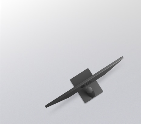 Side view of a monitor illustrating tilt adjustment with overlapping outlines showing its ergonomic movement range.