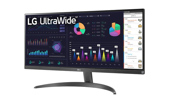 LG 29" 21:9 UltraWide™ Full HD IPS Monitor with AMD FreeSync™, 29WQ500-B