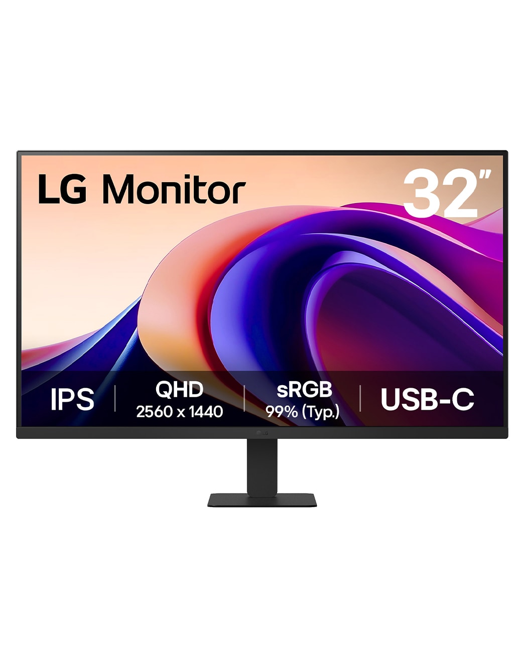 31.5” QHD IPS Monitor, 100Hz, 5ms, HDR10 with USB-C | LG ZA
