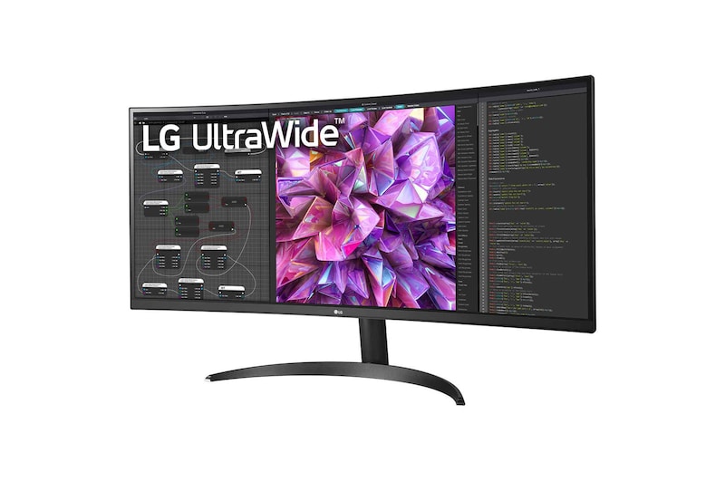 LG 34" 21:9 Curved UltraWide™ QHD (3440 x 1440) Monitor, 34WQ60C-B
